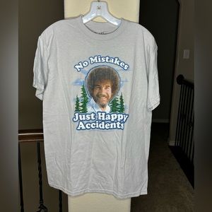 Bob Ross Graphic Cotton T Shirt